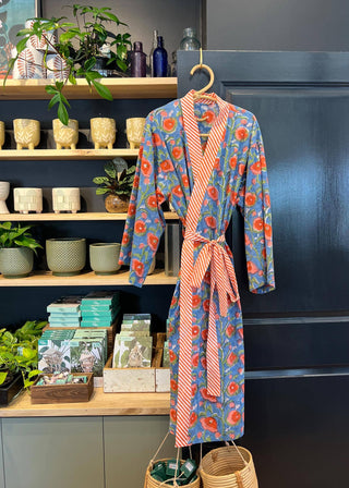 Women's Cotton Kimono Robe - Noa