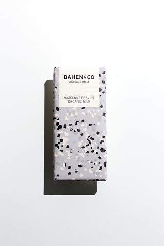 Bahen & Co Chocolate Bar - Hazelnut Praline Organic Milk