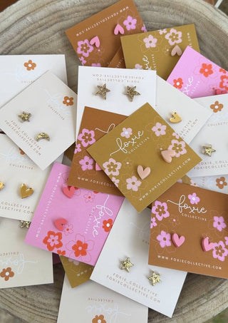 Heart Studs | Select colour | WHOLESALE