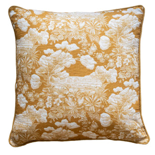 Luxe and Beau Cushion - Paris Toile in Camel