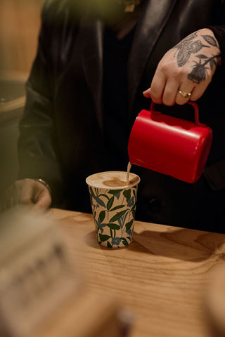 Flower Posy and Coffee Carrier