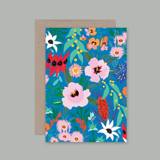 Flower Dance card