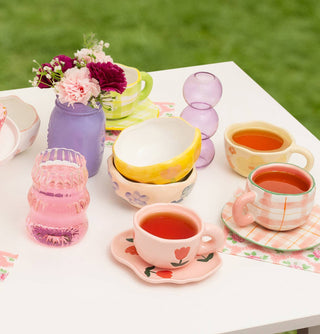 Pink Flower Ceramic Mug