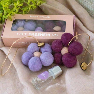 Felt Flower Fresheners - Amber & Lavender