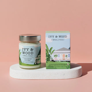 Ivy & Wood Paradiso Collection - Lemongrass and Ginger Candle