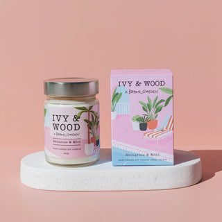 Ivy & Wood Paradiso Collection - Nectarine + Mint Candle