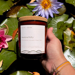 Olive + Bean - Waterlily Candle Small