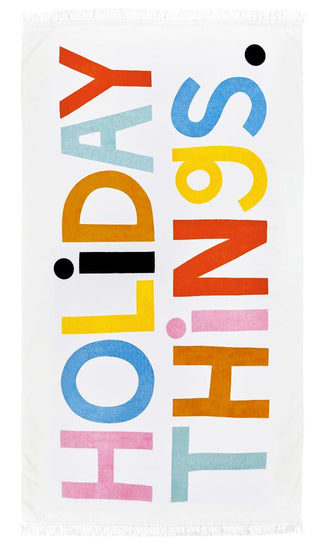 Castle - Holiday Things Beach Towel