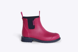 Merry People Bobbi Boots - Magenta and Navy