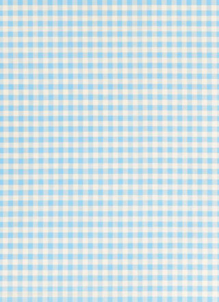 Castle - Fitted Cot Sheet Baby Blue Gingham